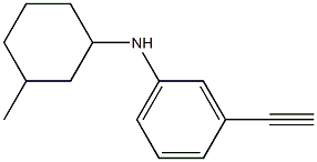 3-ethynyl-N-(3-methylcyclohexyl)aniline Struktur