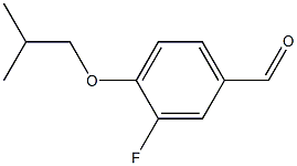 3-fluoro-4-(2-methylpropoxy)benzaldehyde Struktur