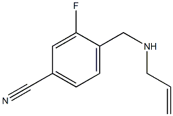 3-fluoro-4-[(prop-2-en-1-ylamino)methyl]benzonitrile Struktur