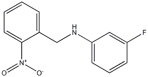 3-fluoro-N-[(2-nitrophenyl)methyl]aniline Struktur