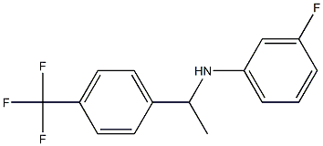 3-fluoro-N-{1-[4-(trifluoromethyl)phenyl]ethyl}aniline Struktur