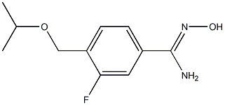 3-fluoro-N'-hydroxy-4-(isopropoxymethyl)benzenecarboximidamide Struktur