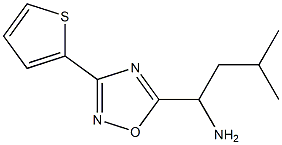 3-methyl-1-[3-(thiophen-2-yl)-1,2,4-oxadiazol-5-yl]butan-1-amine Struktur