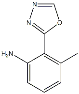 3-methyl-2-(1,3,4-oxadiazol-2-yl)aniline Struktur