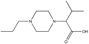 3-methyl-2-(4-propylpiperazin-1-yl)butanoic acid Struktur