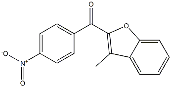 3-methyl-2-[(4-nitrophenyl)carbonyl]-1-benzofuran Struktur