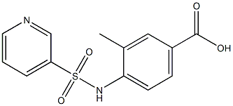 3-methyl-4-[(pyridin-3-ylsulfonyl)amino]benzoic acid Struktur