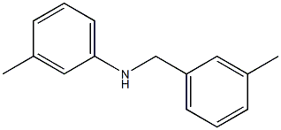 3-methyl-N-[(3-methylphenyl)methyl]aniline Struktur