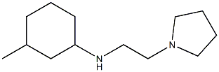 3-methyl-N-[2-(pyrrolidin-1-yl)ethyl]cyclohexan-1-amine Struktur