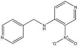 3-nitro-N-(pyridin-4-ylmethyl)pyridin-4-amine Struktur