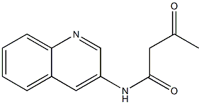 3-oxo-N-(quinolin-3-yl)butanamide Struktur