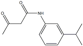 3-oxo-N-[3-(propan-2-yl)phenyl]butanamide Struktur