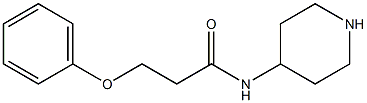 3-phenoxy-N-(piperidin-4-yl)propanamide Struktur