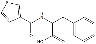 3-phenyl-2-[(thien-3-ylcarbonyl)amino]propanoic acid Struktur