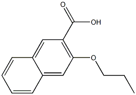 3-propoxynaphthalene-2-carboxylic acid Struktur