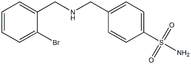 4-({[(2-bromophenyl)methyl]amino}methyl)benzene-1-sulfonamide Struktur