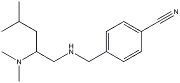 4-({[2-(dimethylamino)-4-methylpentyl]amino}methyl)benzonitrile Struktur