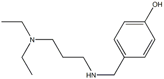 4-({[3-(diethylamino)propyl]amino}methyl)phenol Struktur