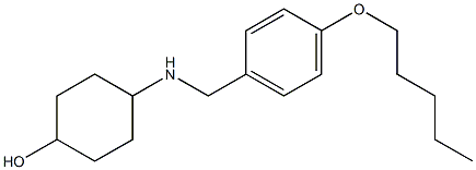 4-({[4-(pentyloxy)phenyl]methyl}amino)cyclohexan-1-ol Struktur