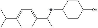 4-({1-[4-(propan-2-yl)phenyl]ethyl}amino)cyclohexan-1-ol Struktur