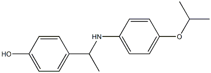 4-(1-{[4-(propan-2-yloxy)phenyl]amino}ethyl)phenol Struktur