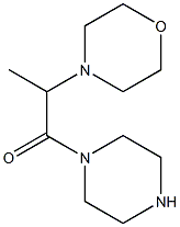 4-(1-methyl-2-oxo-2-piperazin-1-ylethyl)morpholine Struktur