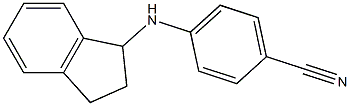 4-(2,3-dihydro-1H-inden-1-ylamino)benzonitrile Struktur