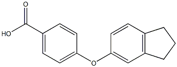 4-(2,3-dihydro-1H-inden-5-yloxy)benzoic acid Struktur