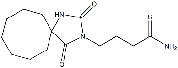 4-(2,4-dioxo-1,3-diazaspiro[4.7]dodec-3-yl)butanethioamide Struktur