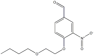 4-(2-butoxyethoxy)-3-nitrobenzaldehyde Struktur