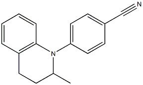 4-(2-methyl-1,2,3,4-tetrahydroquinolin-1-yl)benzonitrile Struktur