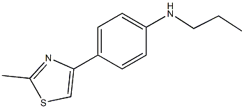 4-(2-methyl-1,3-thiazol-4-yl)-N-propylaniline Struktur