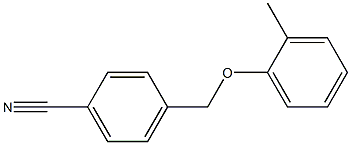 4-(2-methylphenoxymethyl)benzonitrile Struktur