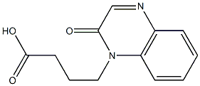 4-(2-oxo-1,2-dihydroquinoxalin-1-yl)butanoic acid Struktur