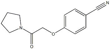 4-(2-oxo-2-pyrrolidin-1-ylethoxy)benzonitrile Struktur