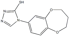 4-(3,4-dihydro-2H-1,5-benzodioxepin-7-yl)-4H-1,2,4-triazole-3-thiol Struktur