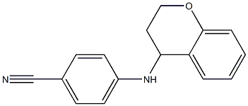 4-(3,4-dihydro-2H-1-benzopyran-4-ylamino)benzonitrile Struktur