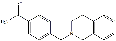 4-(3,4-dihydroisoquinolin-2(1H)-ylmethyl)benzenecarboximidamide Struktur