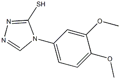 4-(3,4-dimethoxyphenyl)-4H-1,2,4-triazole-3-thiol Struktur