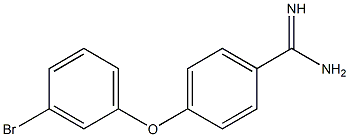 4-(3-bromophenoxy)benzene-1-carboximidamide Struktur