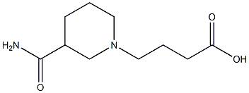 4-(3-carbamoylpiperidin-1-yl)butanoic acid Struktur