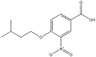 4-(3-methylbutoxy)-3-nitrobenzoic acid Struktur