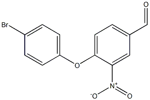 4-(4-bromophenoxy)-3-nitrobenzaldehyde Struktur