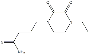 4-(4-ethyl-2,3-dioxopiperazin-1-yl)butanethioamide Struktur