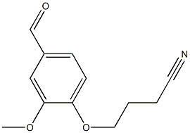 4-(4-formyl-2-methoxyphenoxy)butanenitrile Struktur