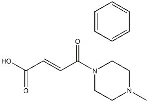 4-(4-methyl-2-phenylpiperazin-1-yl)-4-oxobut-2-enoic acid Struktur