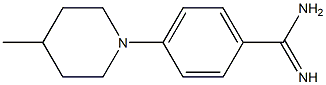 4-(4-methylpiperidin-1-yl)benzene-1-carboximidamide Struktur