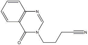 4-(4-oxo-3,4-dihydroquinazolin-3-yl)butanenitrile Struktur