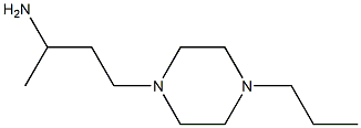 4-(4-propylpiperazin-1-yl)butan-2-amine Struktur