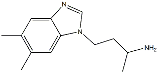 4-(5,6-dimethyl-1H-1,3-benzodiazol-1-yl)butan-2-amine Struktur